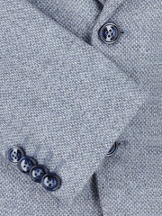 Light Blue & Grey Wool & Cashmere Blazer - Sartoria