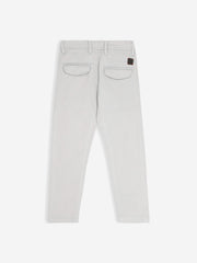 Light Grey Casual Chino With Flap Pockets