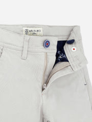 Light Grey Casual Chino With Flap Pockets