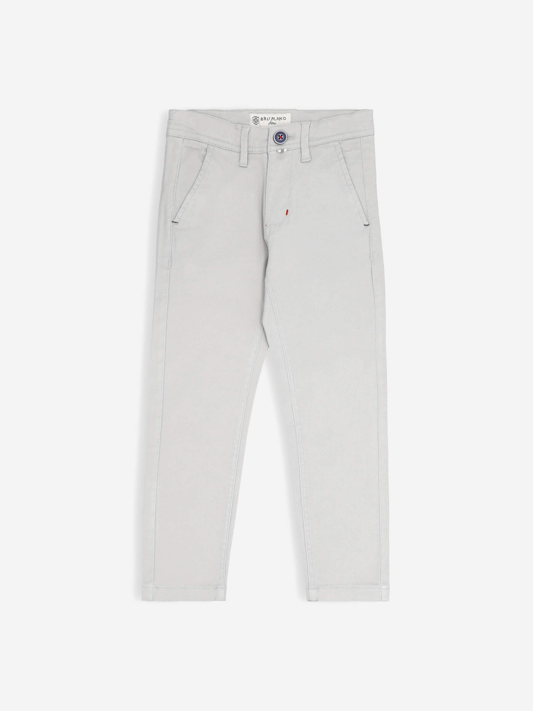Light Grey Casual Chino With Flap Pockets