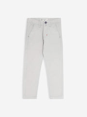 Light Grey Casual Chino With Flap Pockets