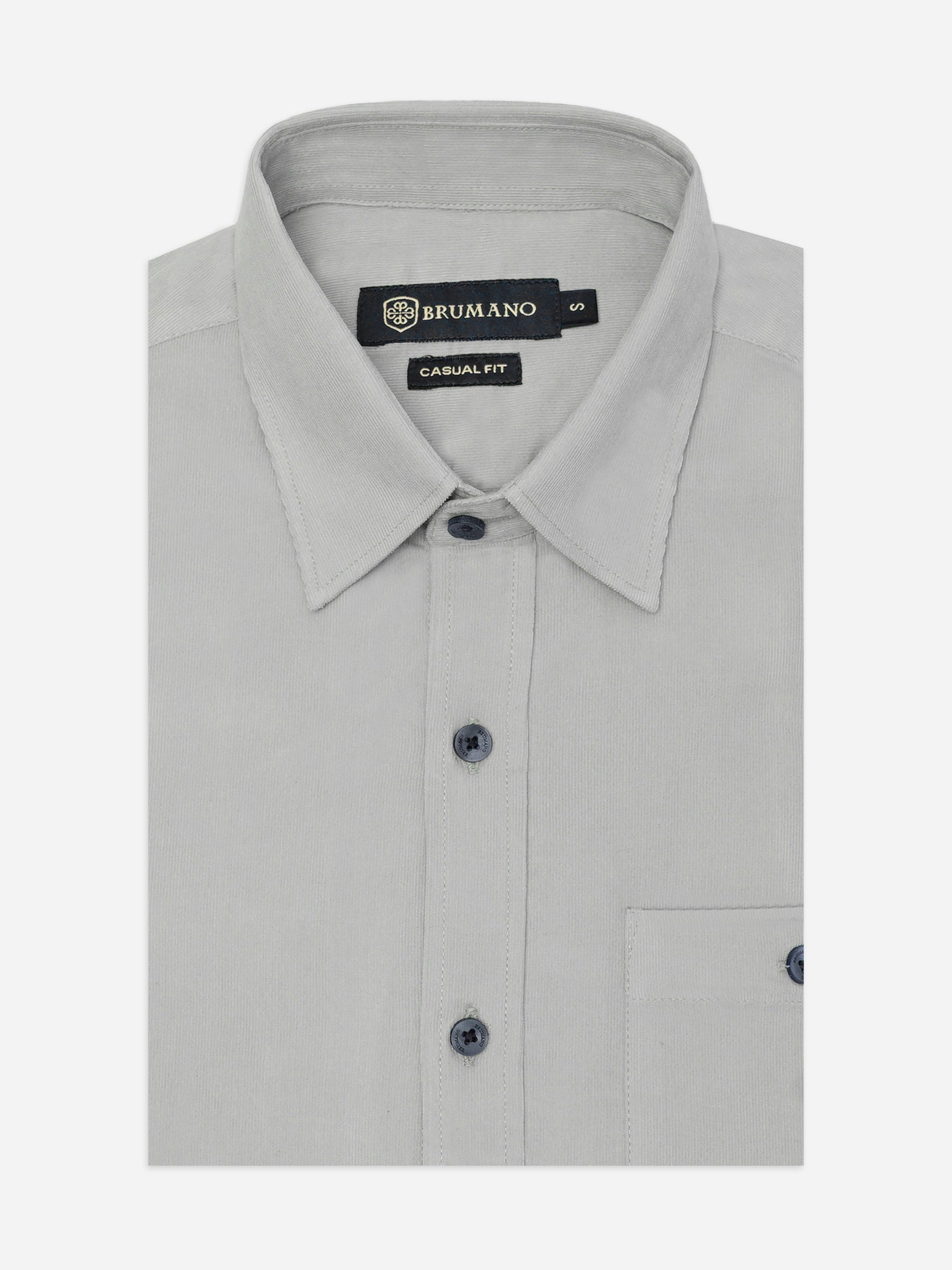 Light Grey Corduroy Shirt