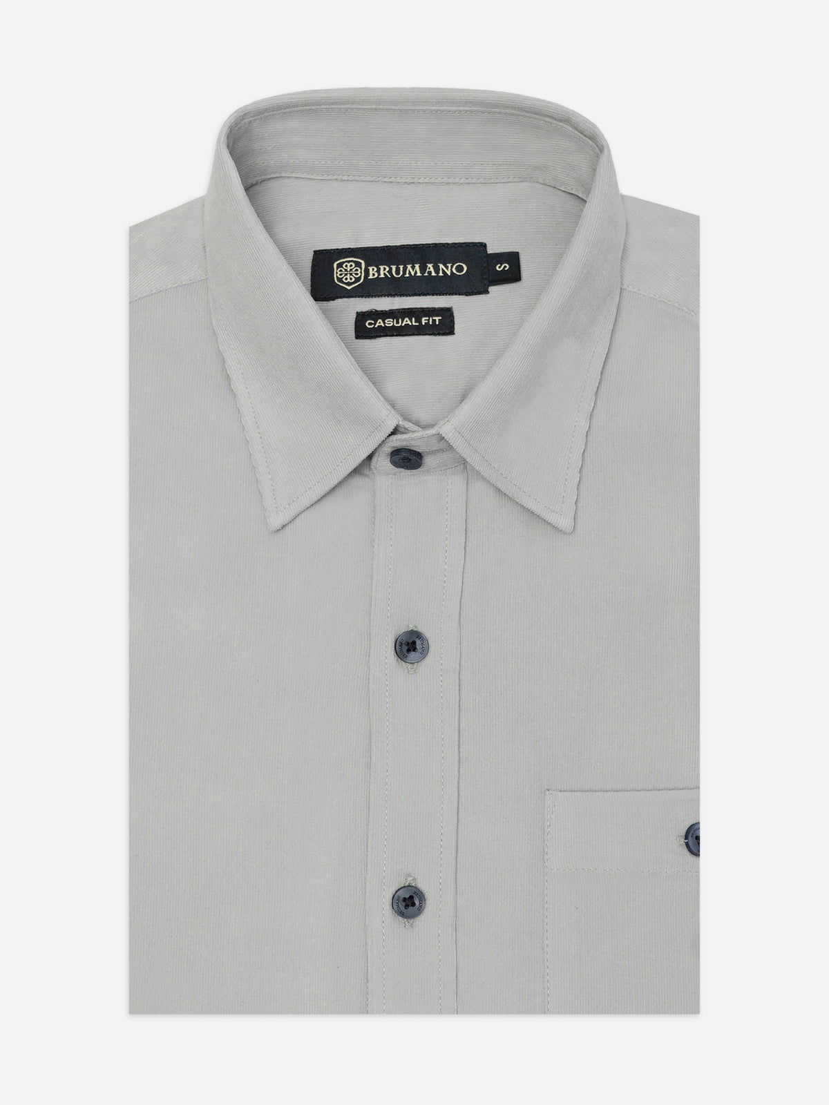 Light Grey Corduroy Shirt