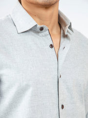 Light Grey Flannel Shirt