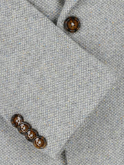 Light Grey Herringbone Cashmere & Wool Blazer - Sartoria