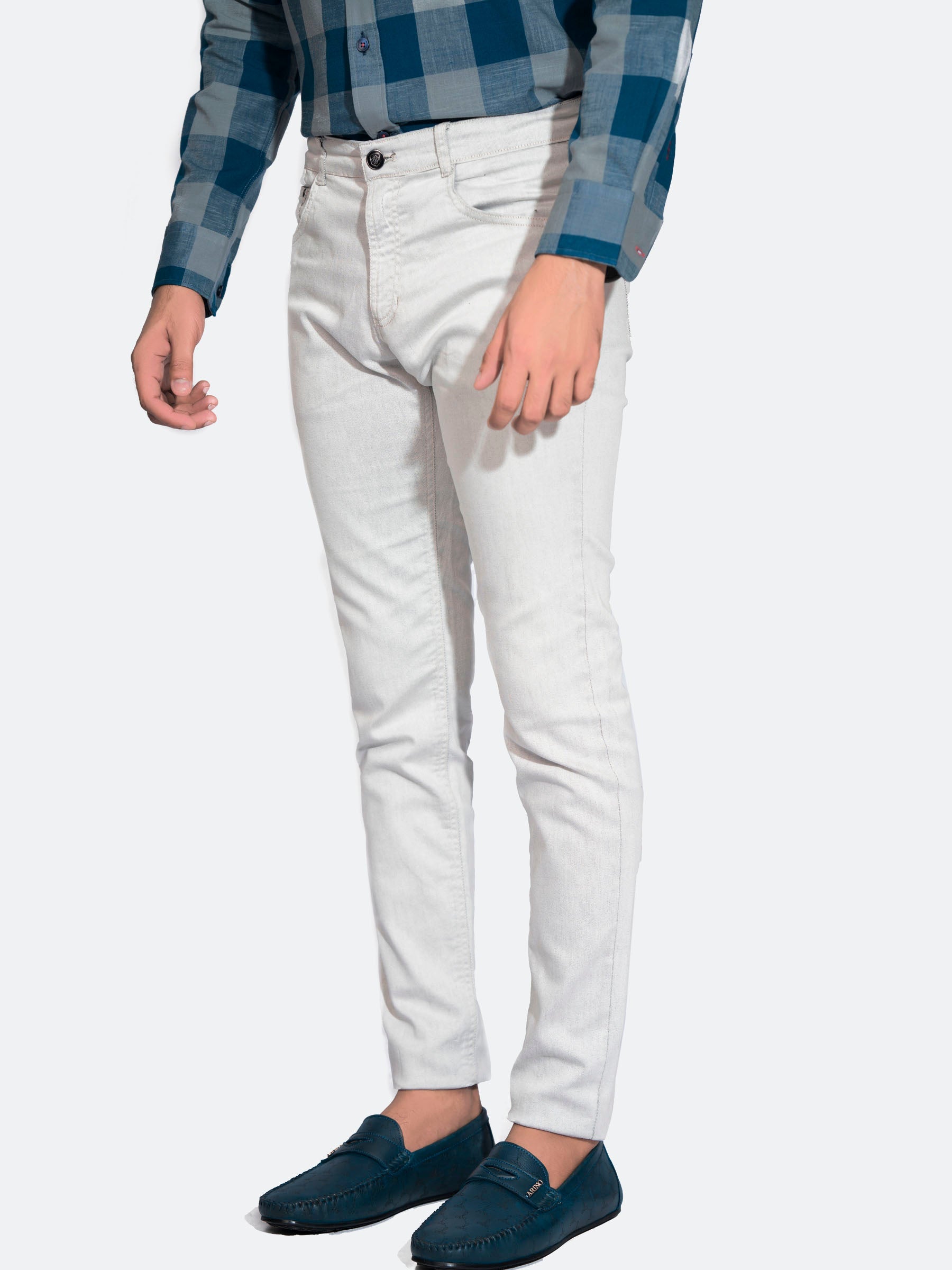 Light Grey Slim Fit Jeans