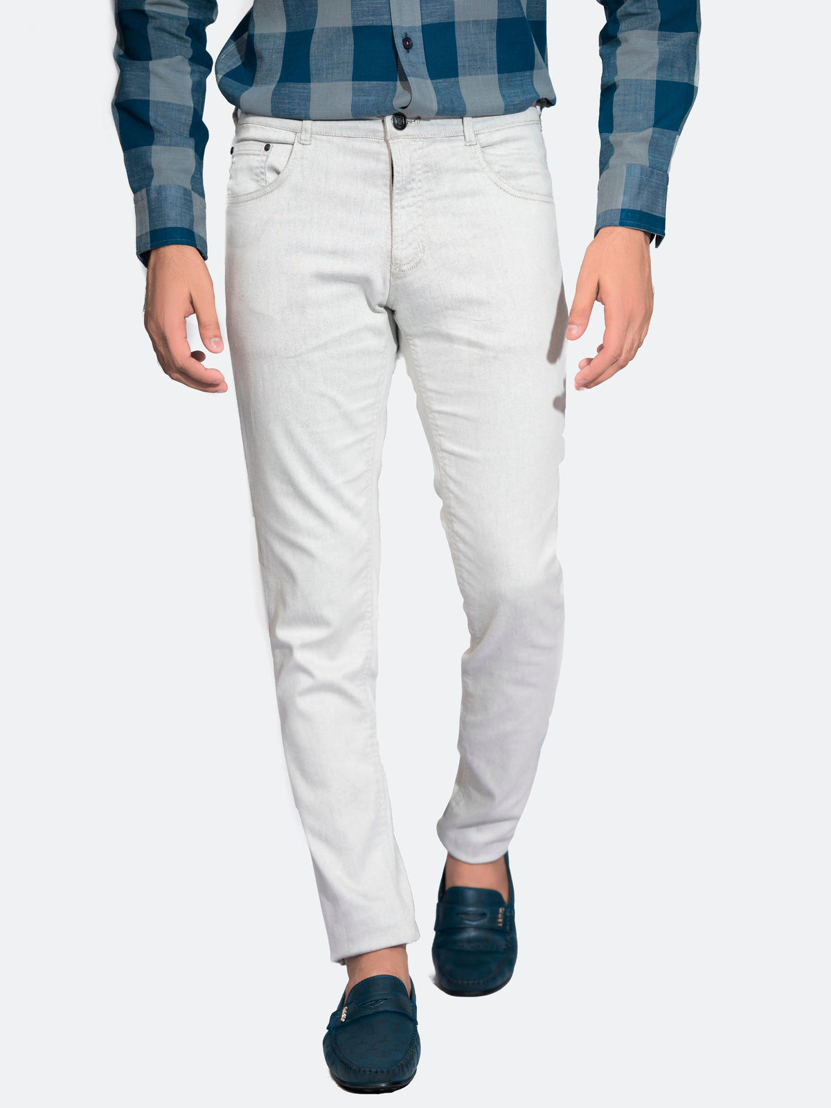 Light Grey Slim Fit Jeans