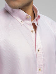Light Pink Oxford Striped Shirt