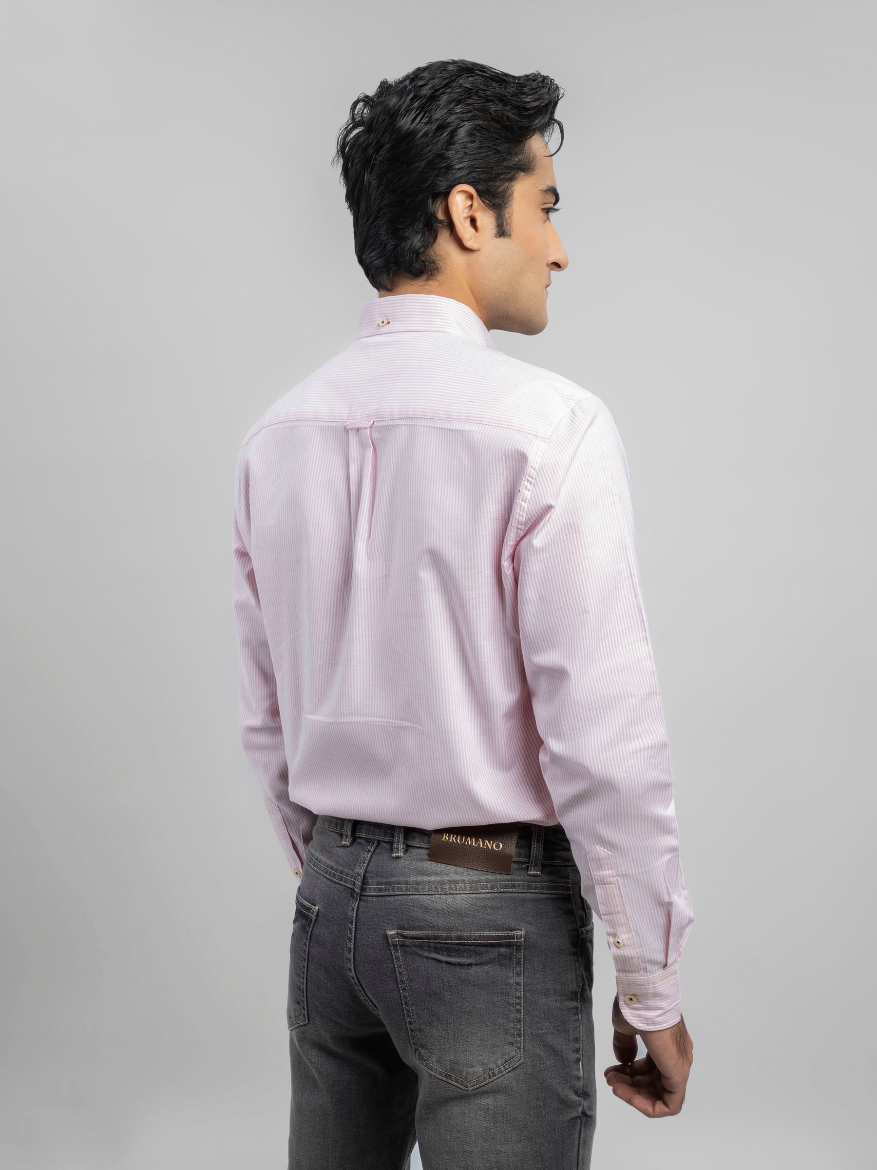 Light Pink Oxford Striped Shirt