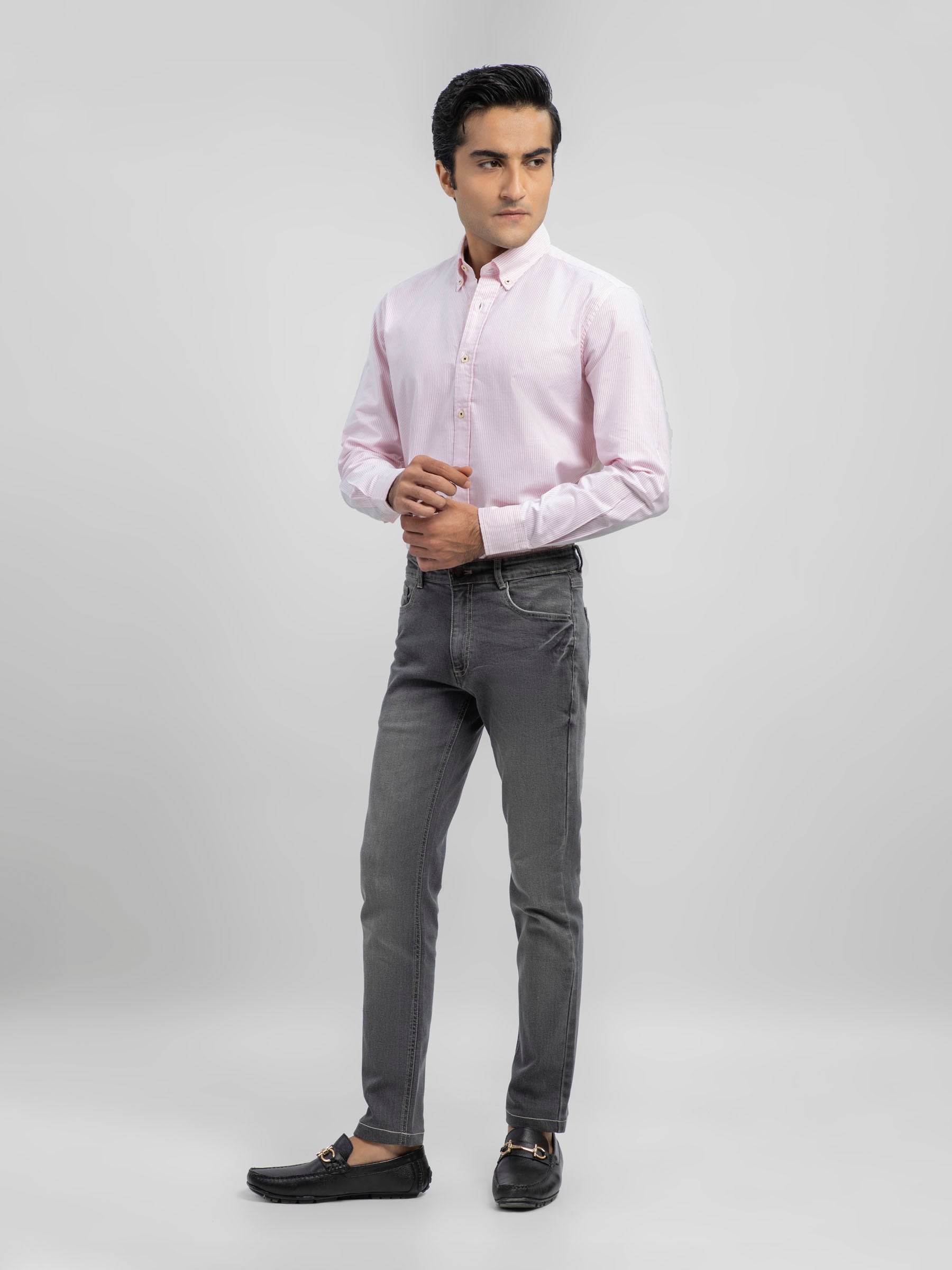 Light Pink Oxford Striped Shirt