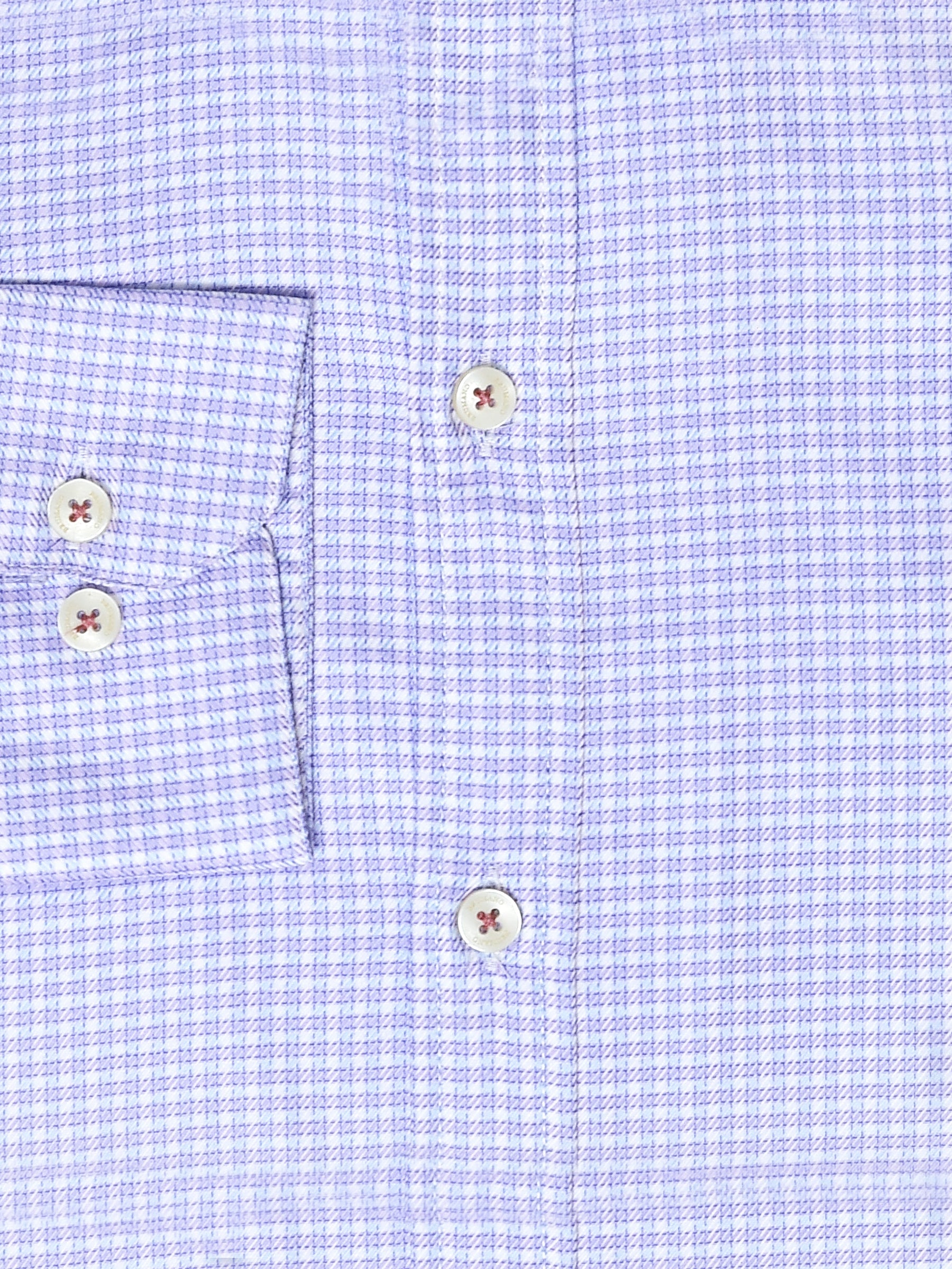Lilac Gingham Formal Shirt - Luxe