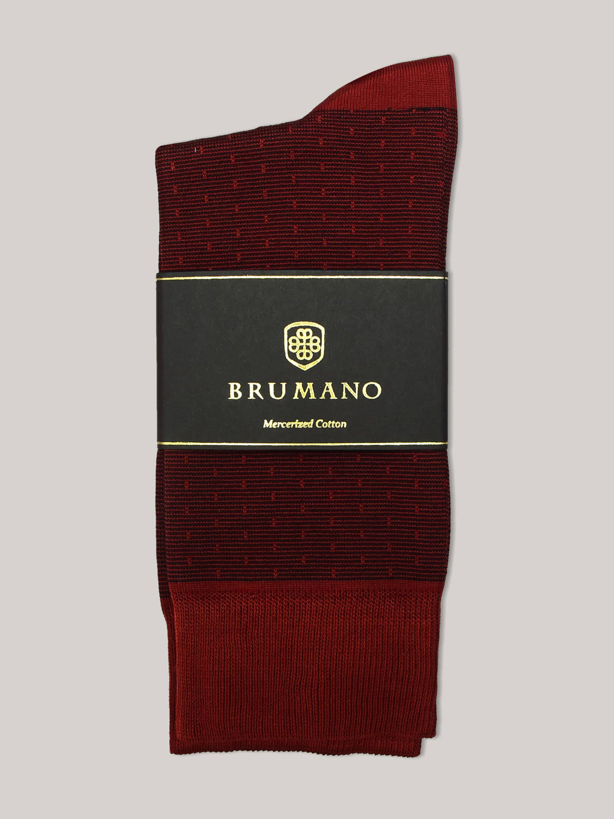 Maroon Dobby Striped Mercerized Socks