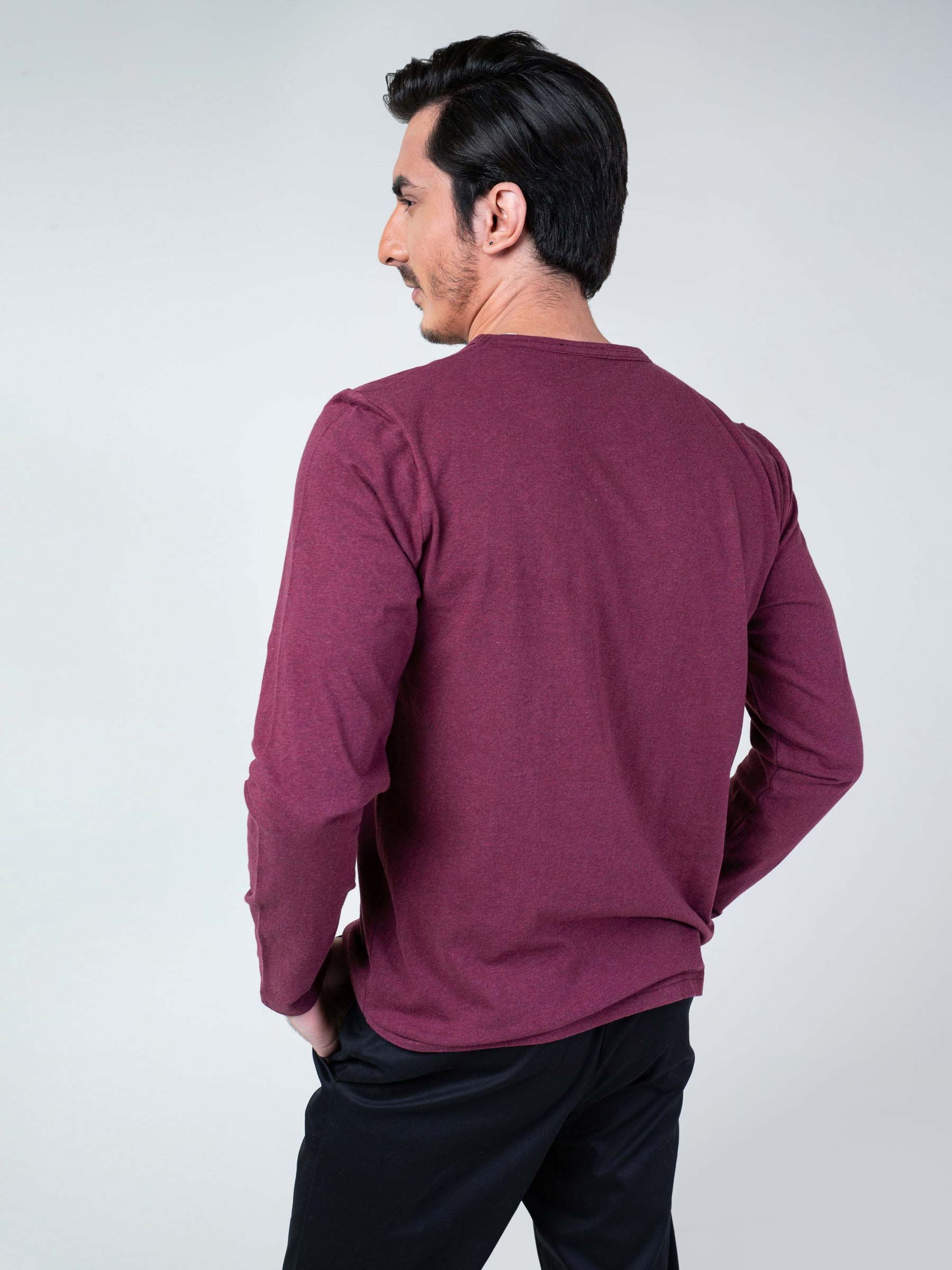 Maroon Long Sleeve T-Shirt