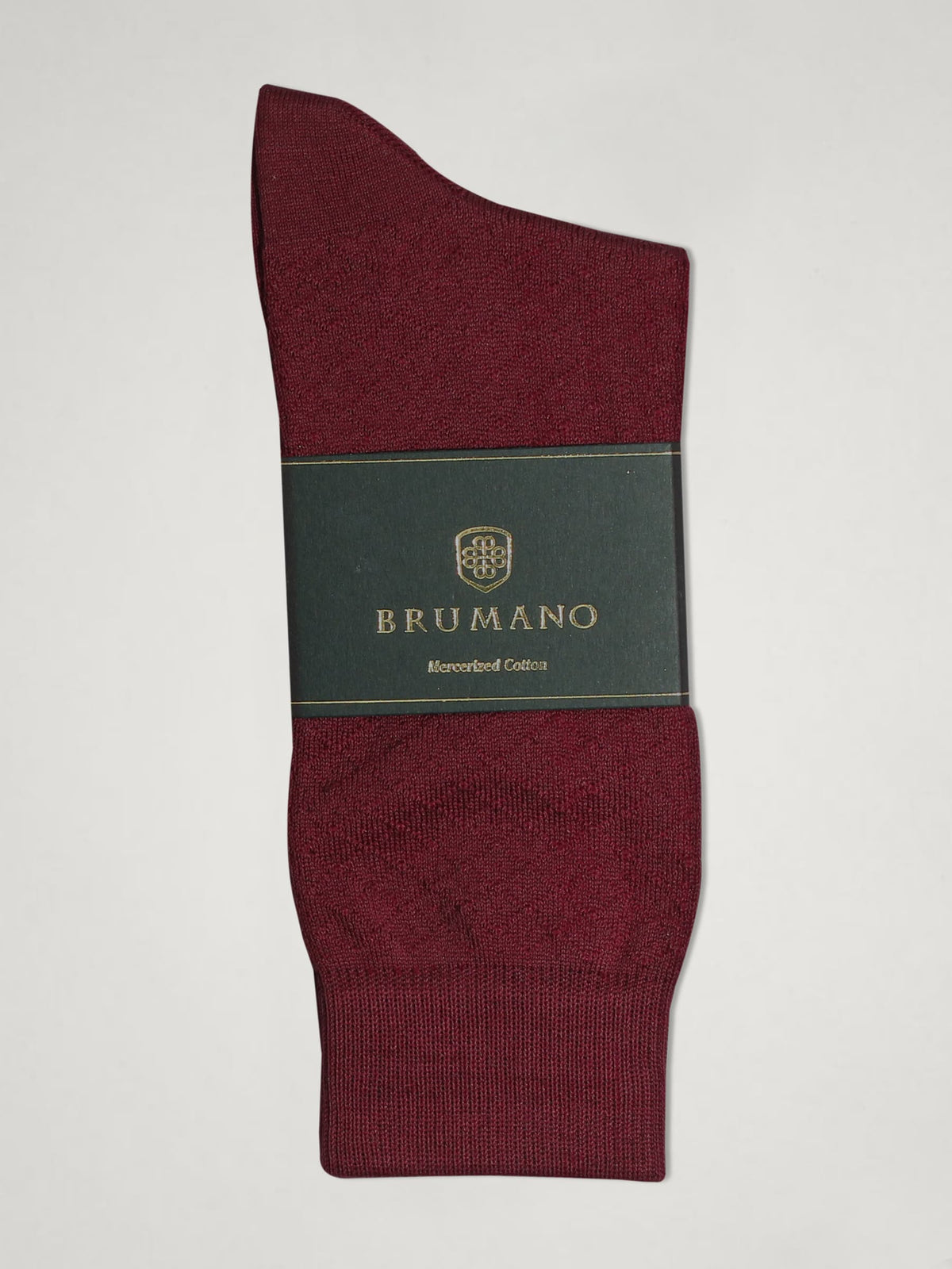 Maroon Mercerized Patterned Socks