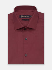 Maroon Structured Classic Formal Shirt