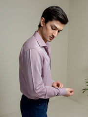 Maroon & White Houndsooth Shirt