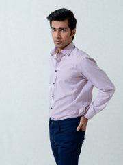 Maroon & White Printed Shirt