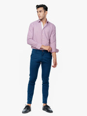 Maroon Houndstooth Formal Shirt