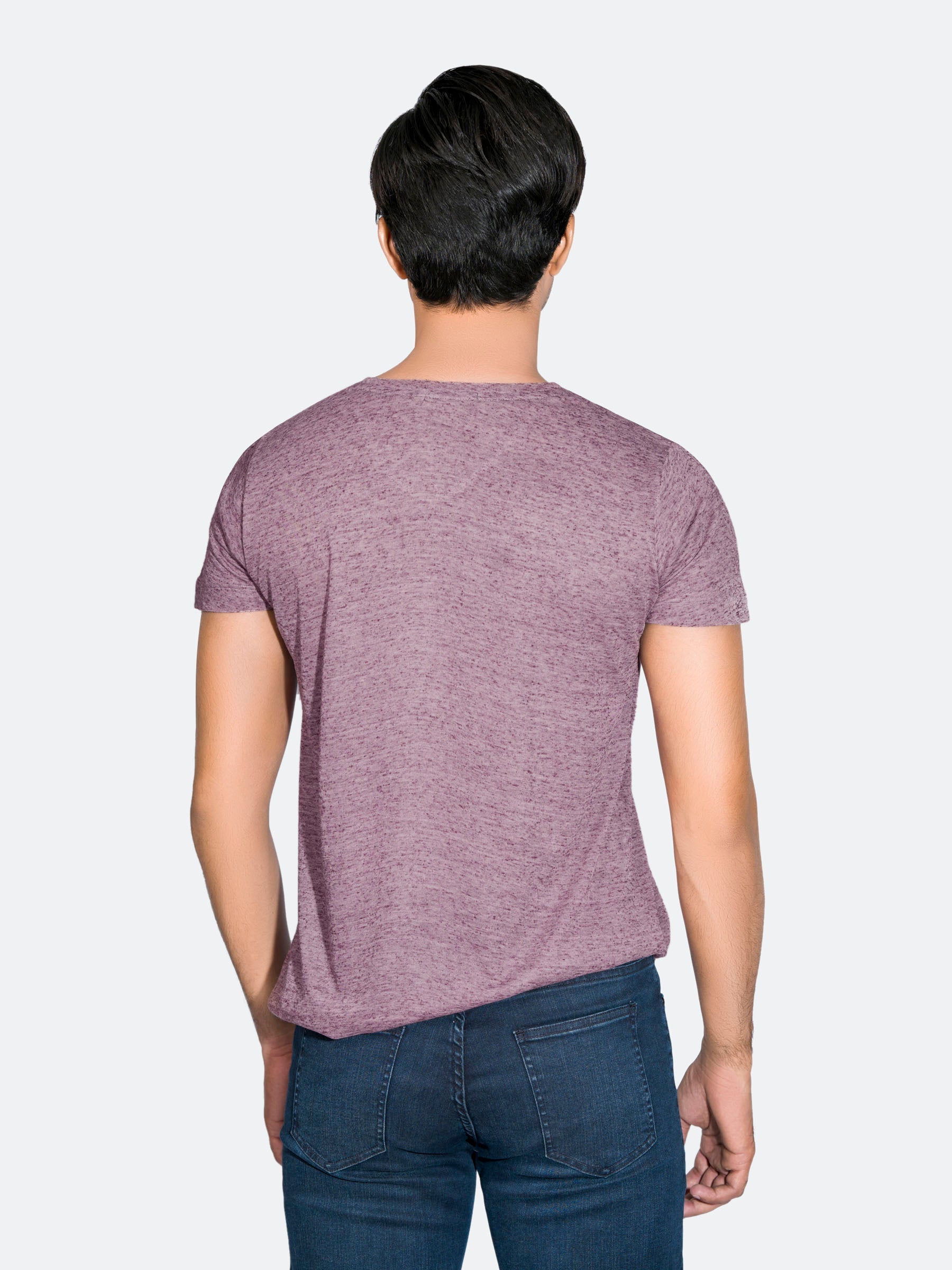 Maroon Light Weight V-Neck T-Shirt