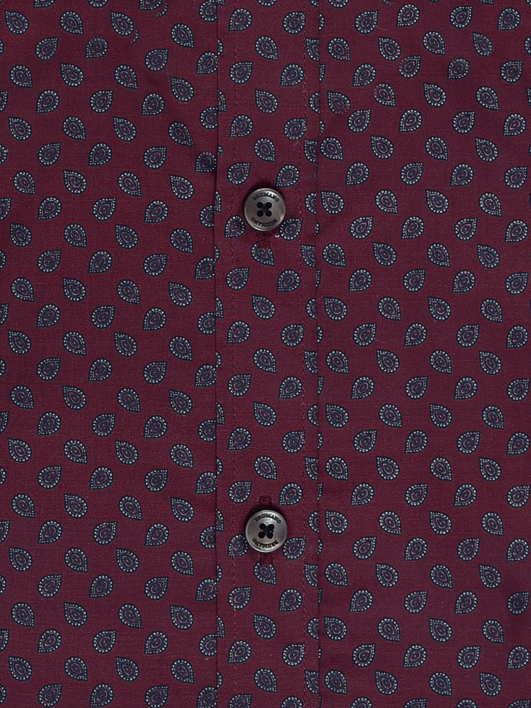 Maroon Paisley Printed Shirt