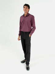 Maroon Paisley Printed Shirt