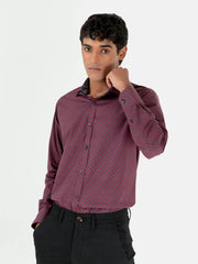 Maroon Paisley Printed Shirt