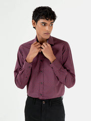 Maroon Paisley Printed Shirt