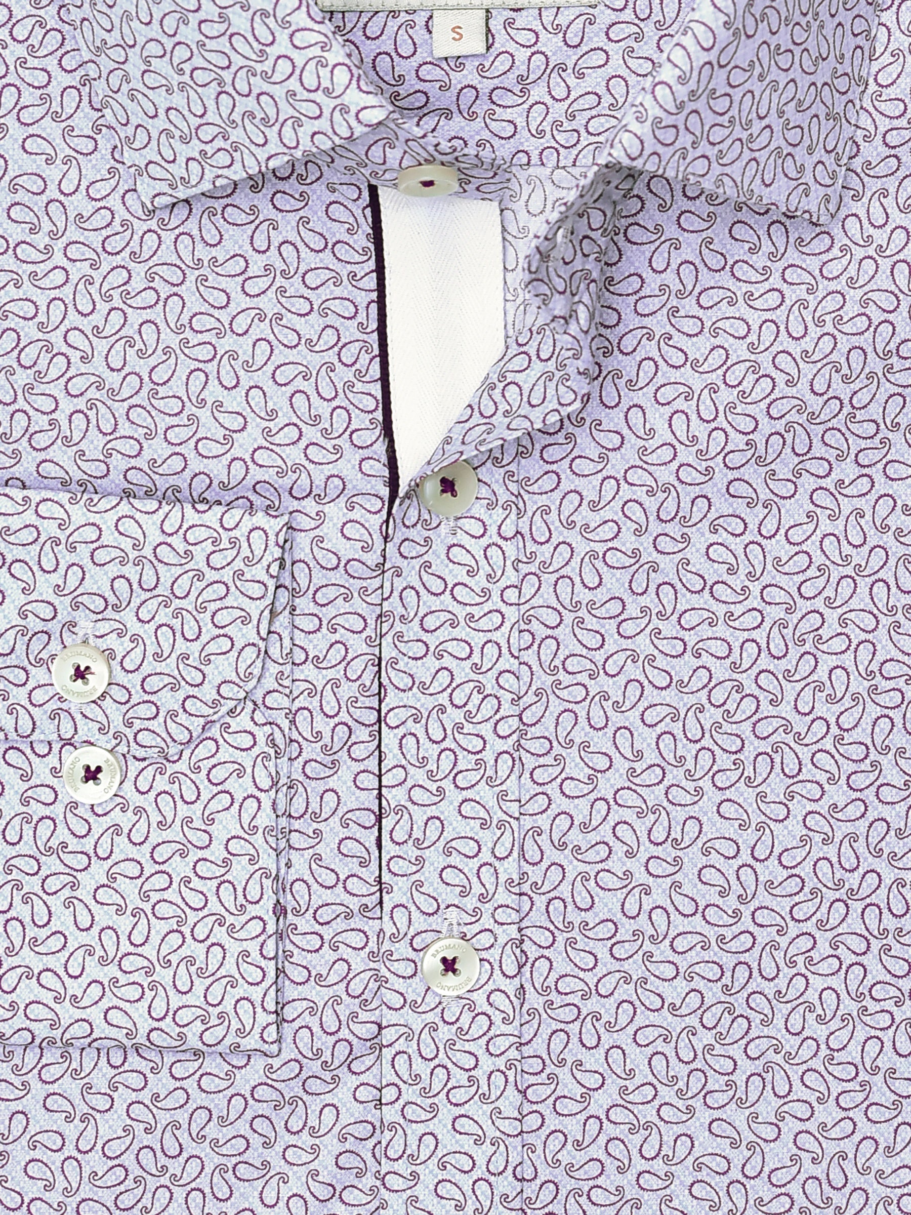 Maroon & Blue Paisley Printed Shirt