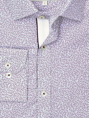 Maroon & Blue Paisley Printed Shirt