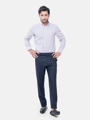 Mauve Checkered Cotton Linen Shirt