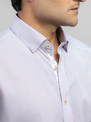 Micro Gingham Checkered Formal Shirt