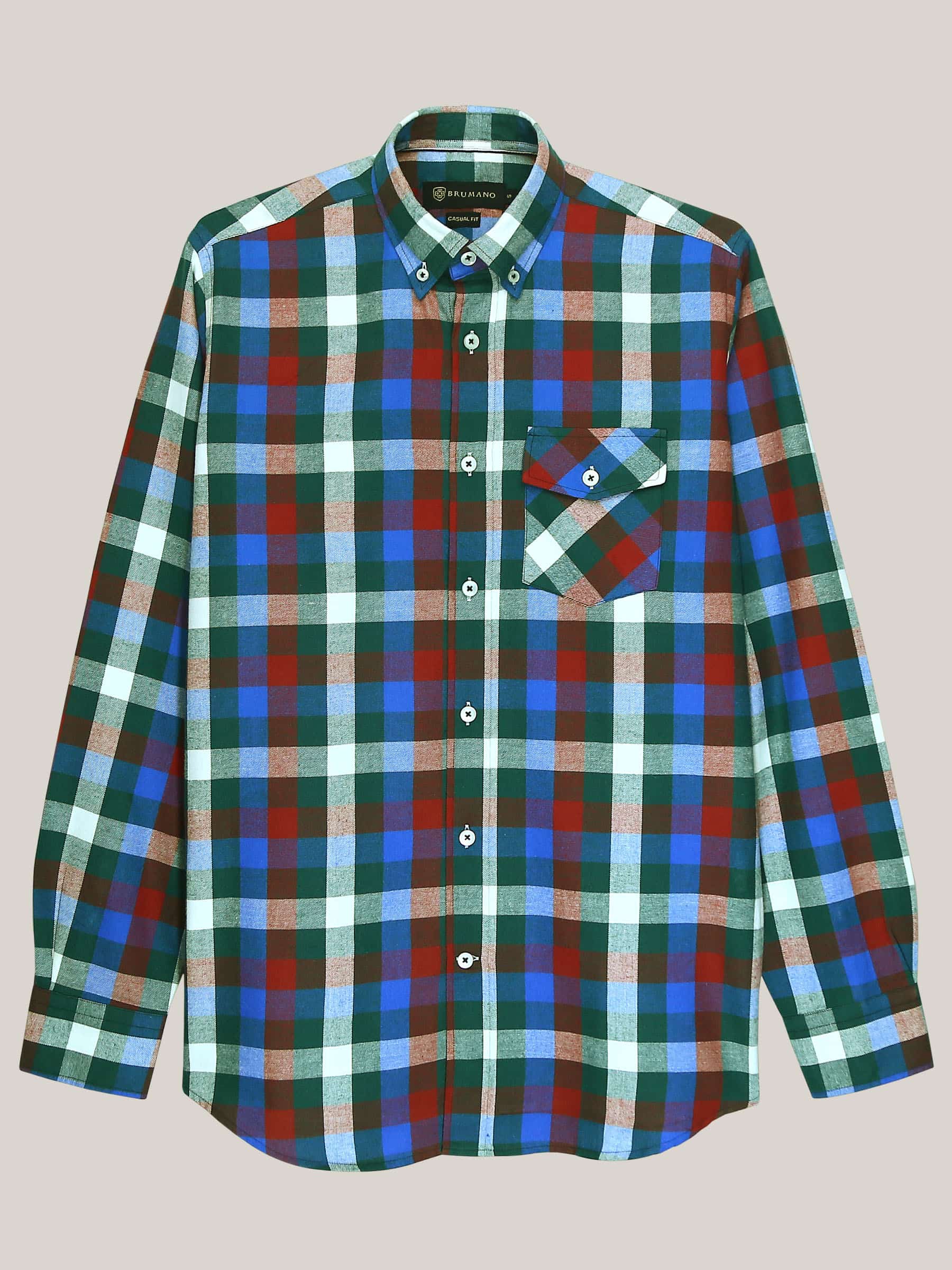 Multi Color Flannel Checkered Shirt