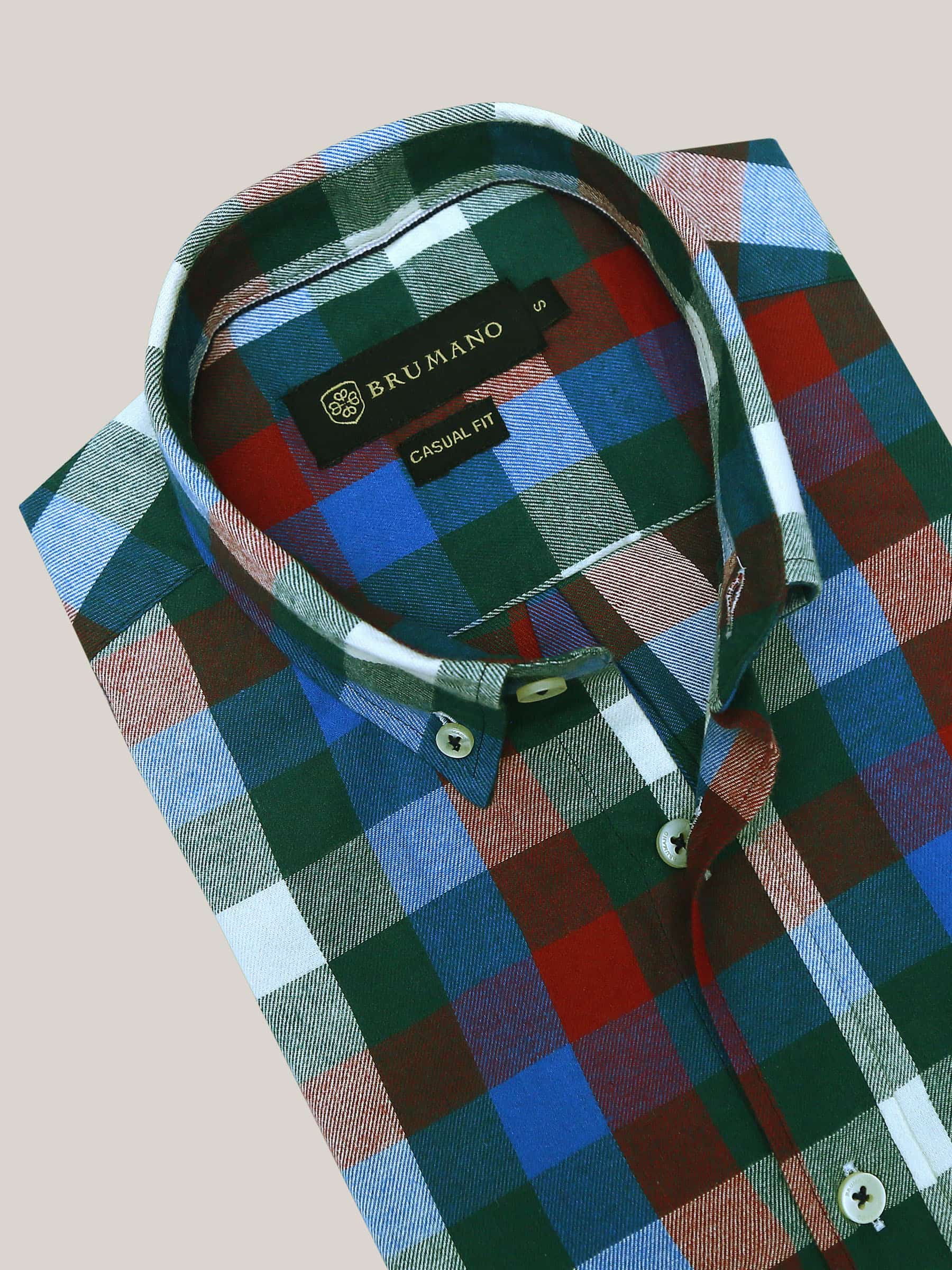 Multi Color Flannel Checkered Shirt
