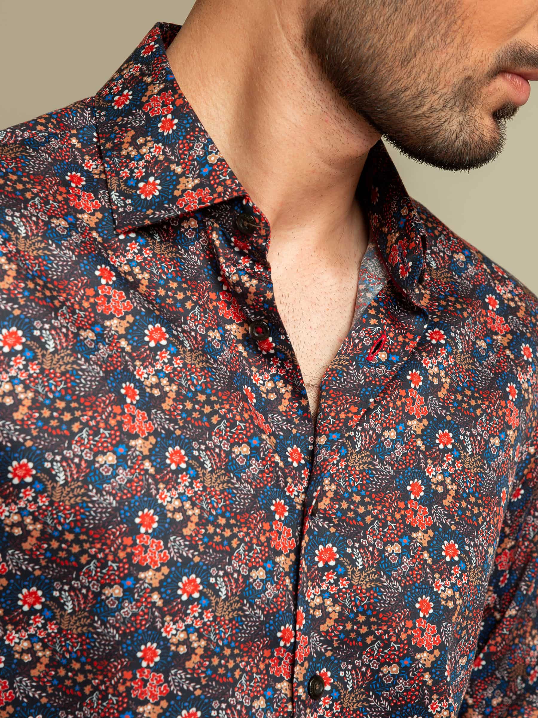 Multi Color Floral Printed Shirt
