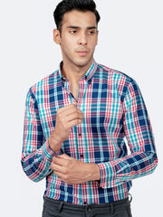 Multi Color Checkered Button Down Shirt