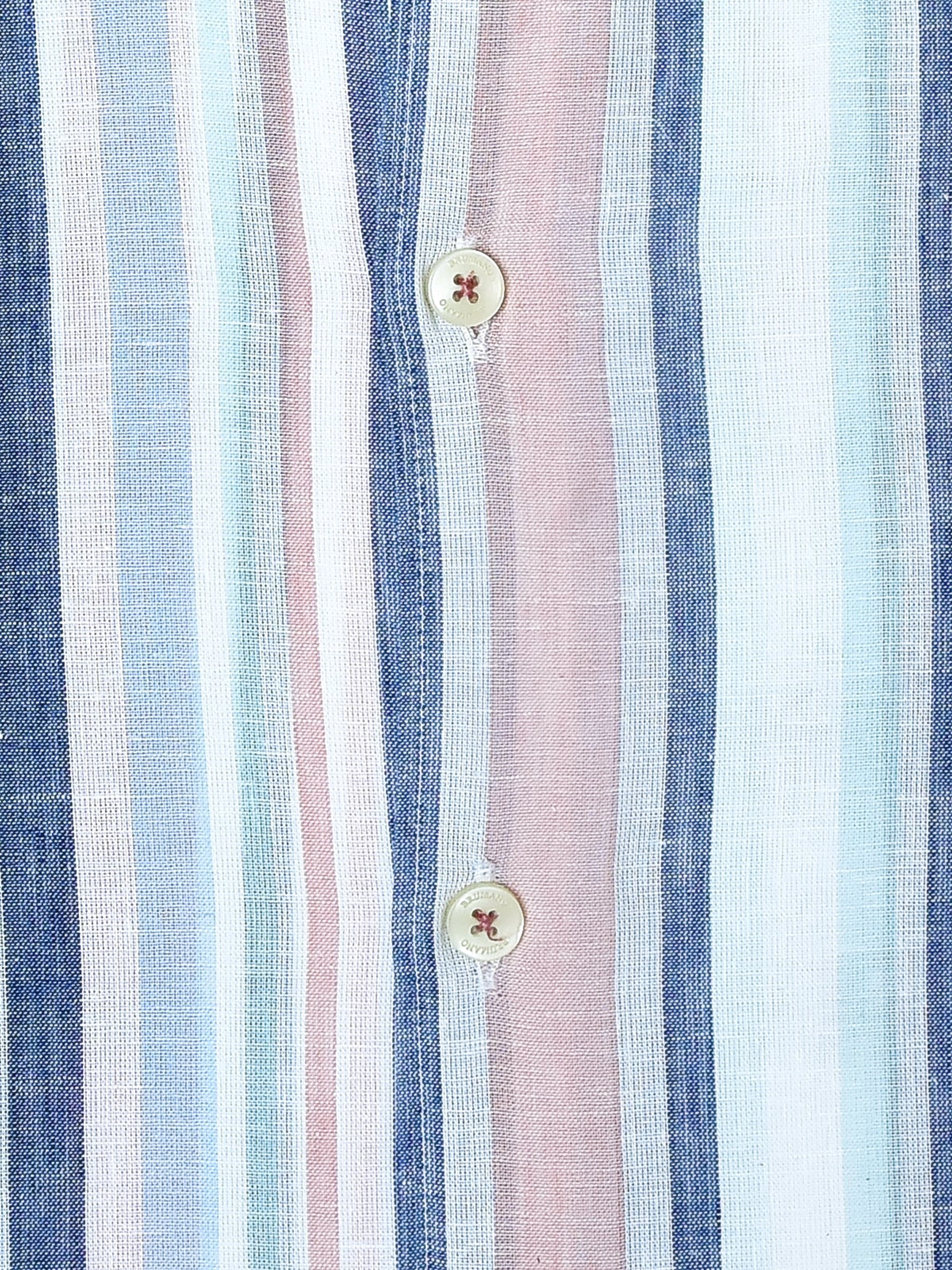 Multi Color Linen Striped Shirt