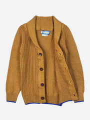 Mustard Casual Shawl Collar Cardigan