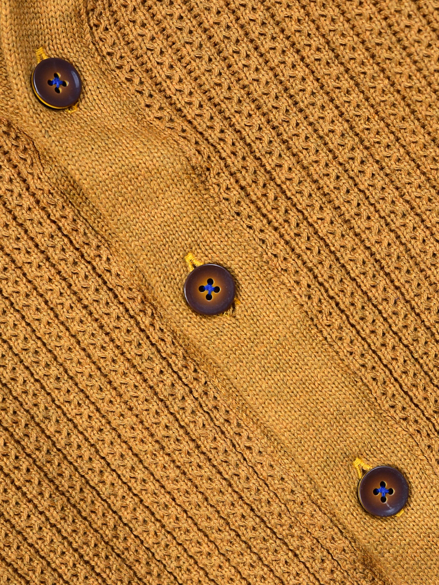 Mustard Casual Shawl Collar Cardigan