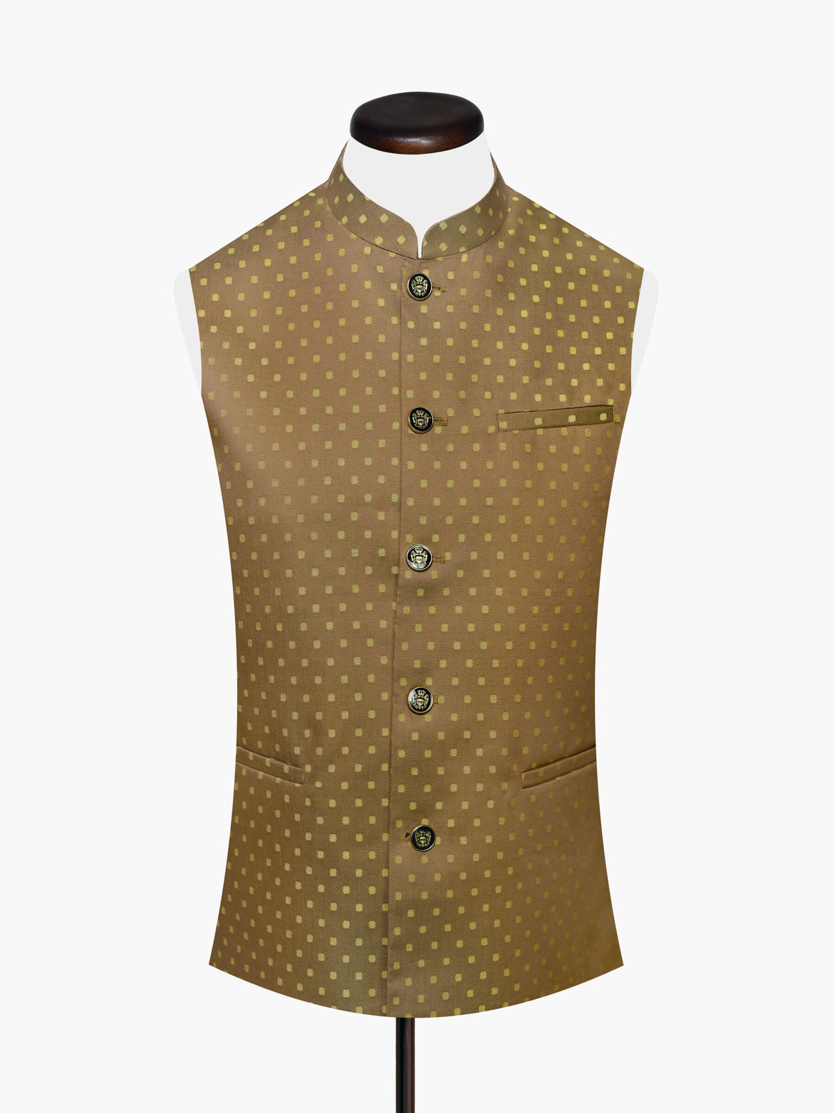 Mustard Polka Dot Waistcoat