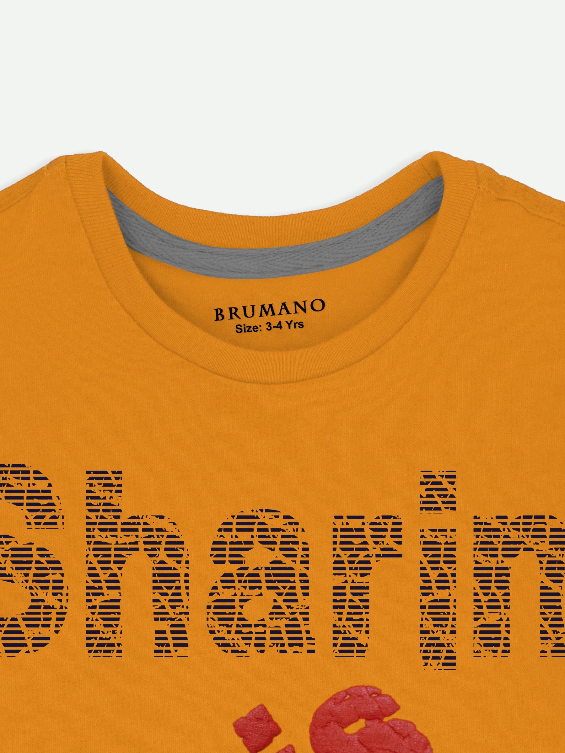 Mustard Graphic Printed 'Sharing is Caring' Casual Tee