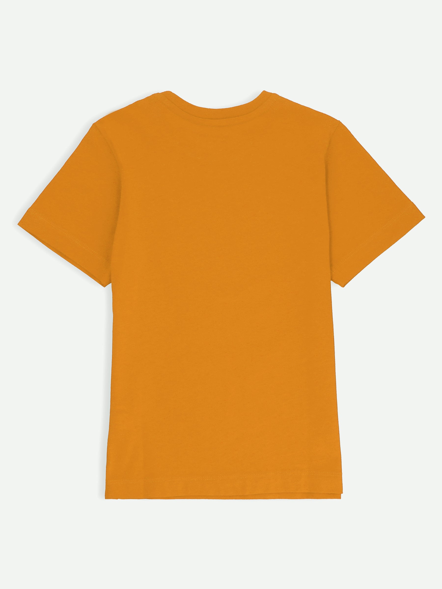 Mustard Graphic Printed 'Sharing is Caring' Casual Tee