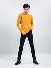 Mustard Long Sleeve Crew Neck T-Shirt