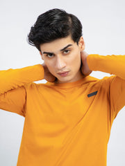 Mustard Long Sleeve Crew Neck T-Shirt