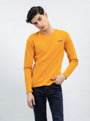 Mustard Long Sleeve Crew Neck T-Shirt