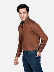 Mustard Structured Formal Shirt