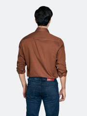 Mustard Structured Formal Shirt