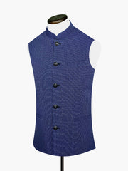 Navy Blue Dobby Waistcoat