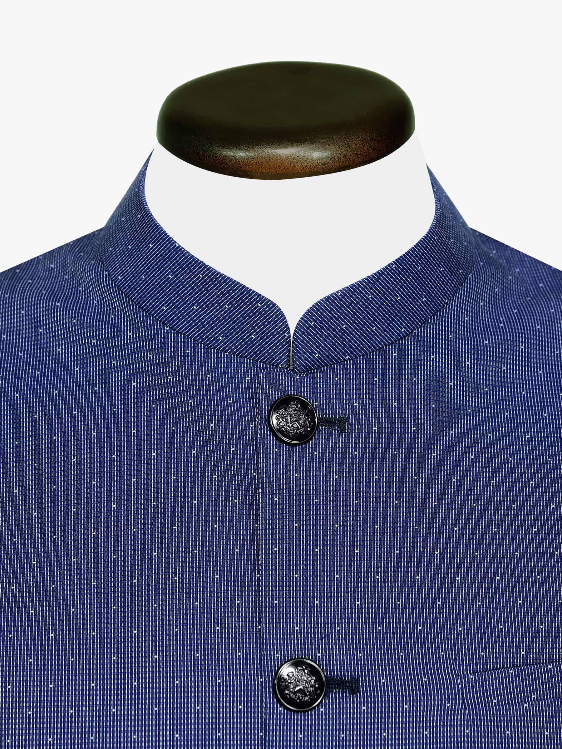 Navy Blue Dobby Waistcoat