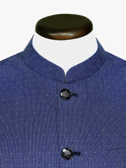 Navy Blue Dobby Waistcoat