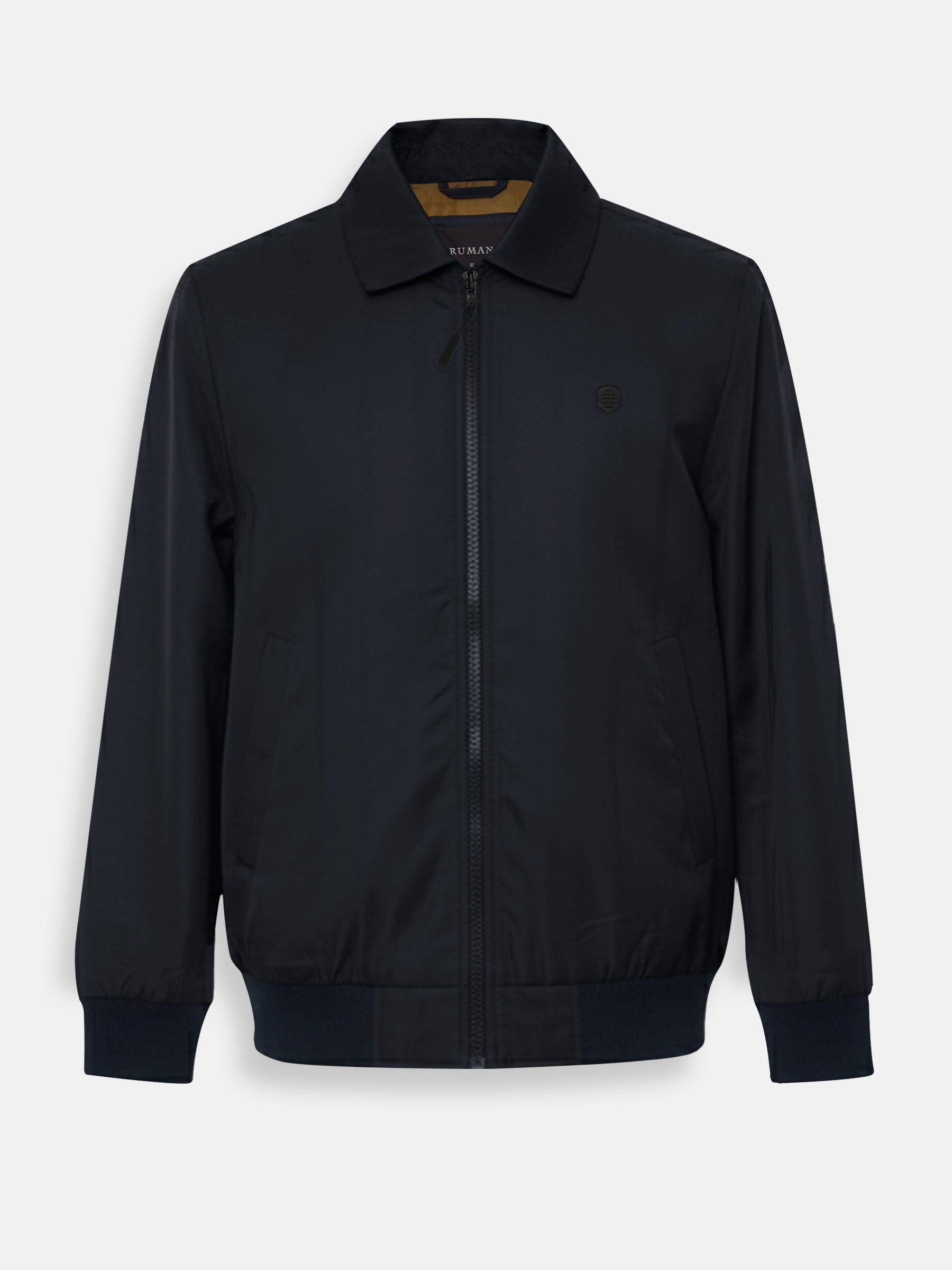 Navy Blue Everyday Structured Collar Jacket